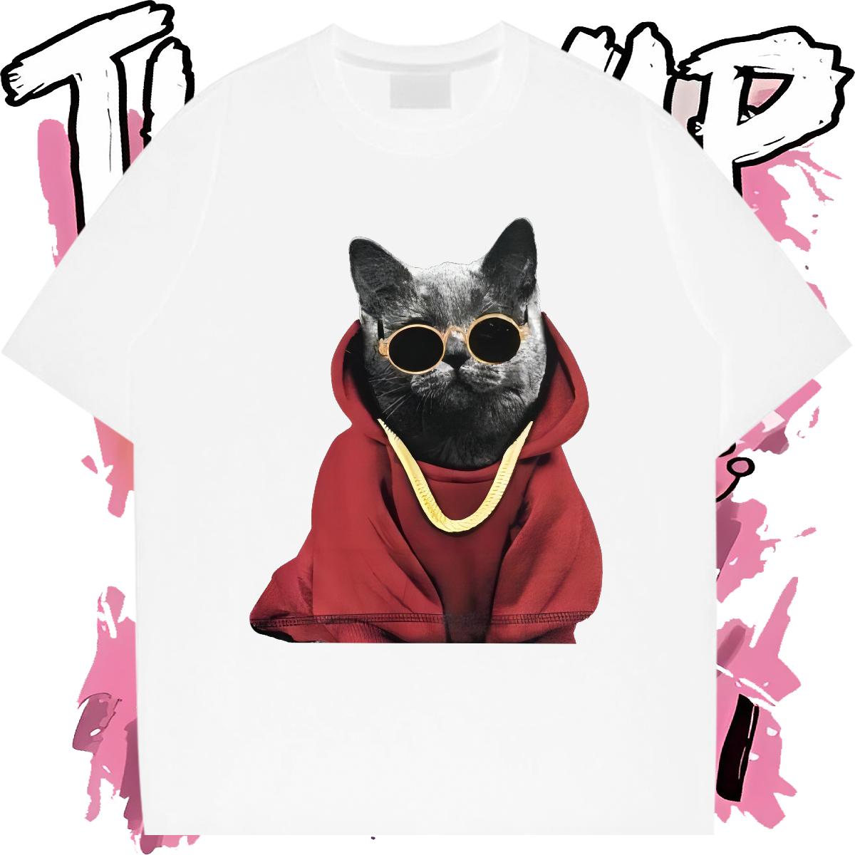 Cool Design T-Shirts Daily Wear Cotton Breathable Short Sleeve Tshirts DIY Customized Custom Print Plus Size Tee Shirt