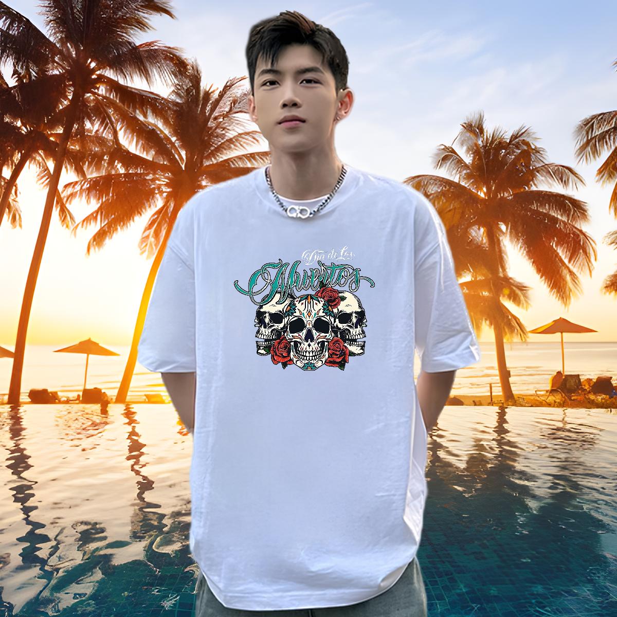 Unisex T Shirts Men Sports Casual Breathable Short Sleeve Men Clothes T-Shirt 2024 DIY Polos