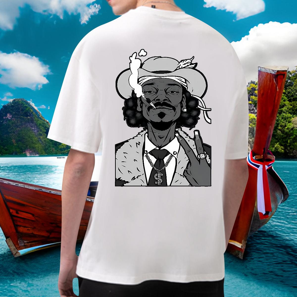 5A Man T Shirts Cotton Breathable Street wear Hip Hop Tshirt for Man Woman Customized Print Fashion Tops