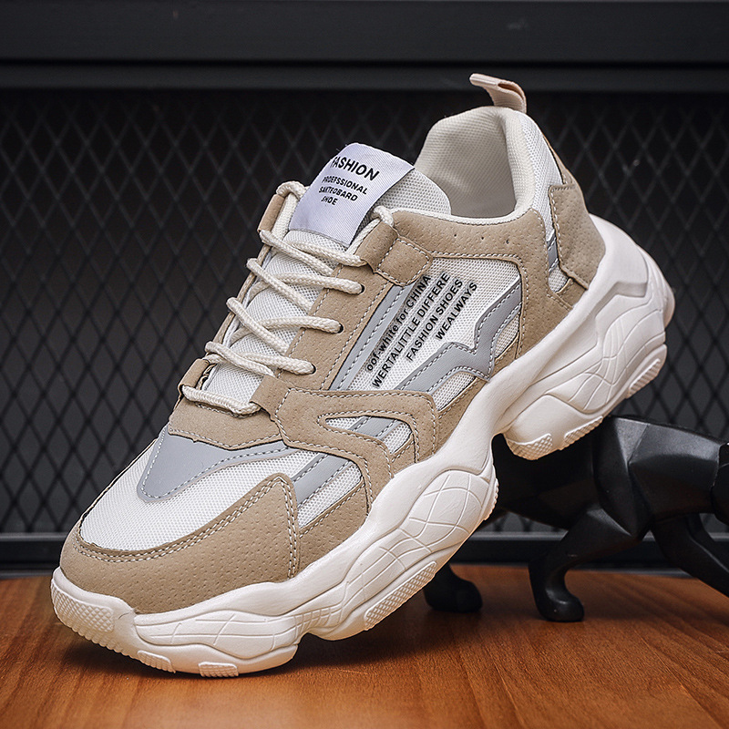 2024 Summer Sports Student Breathable Men Thick Sole Wear resistant Casual Trendy Running Shoes Free Shipping