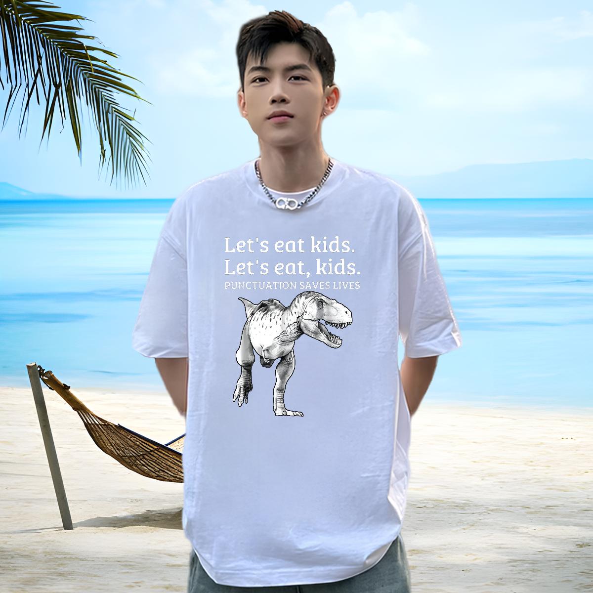 Wholesale T Shirt For Man Street Casual Crew Neck Cotton Couples T Shirts 2024 New DIY Anime Tops Shirt