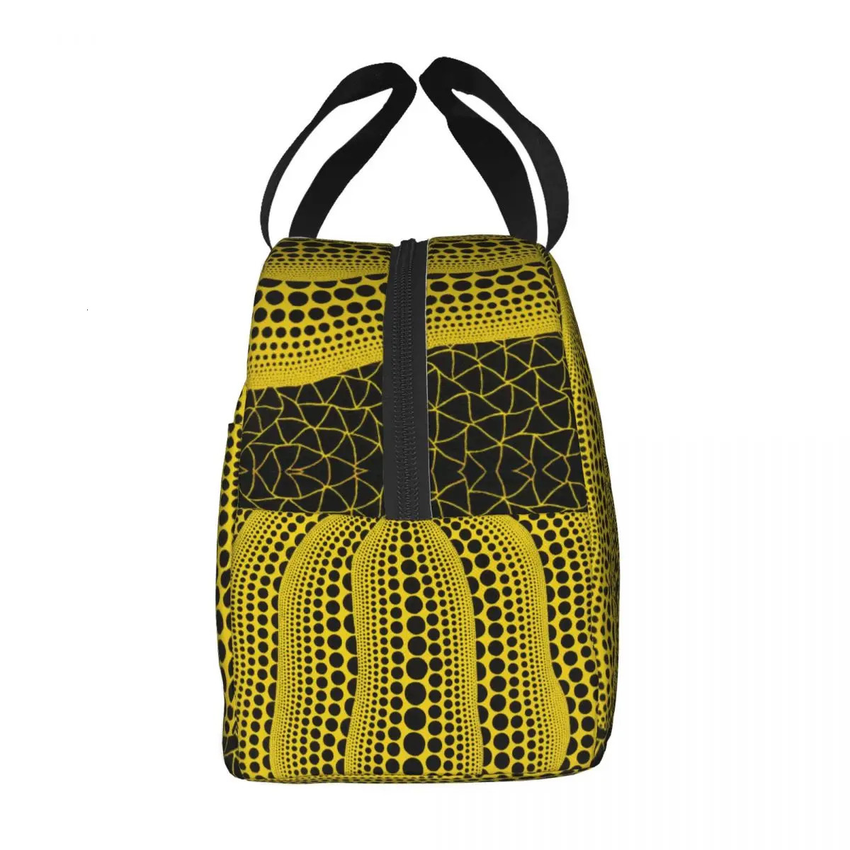 Yayoi Kusama Abstract Pumkin Insulated Lunch Bag for Women Resuable Cooler Thermal Food Lunch Box School Work Picnic Tote Bags 240601 - view 3