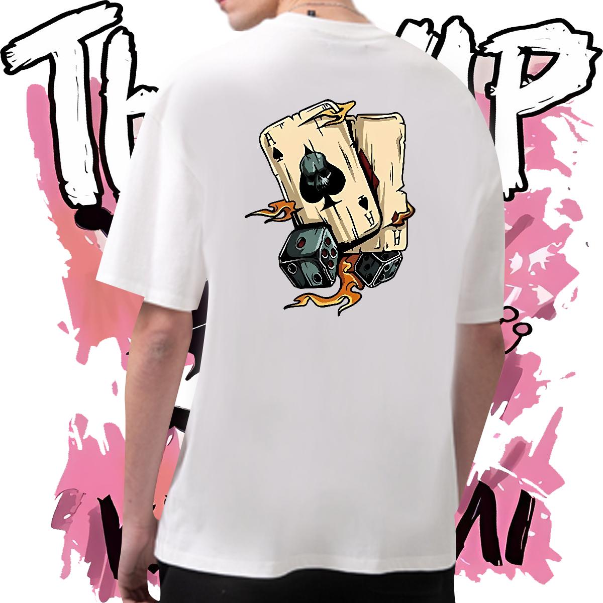 2024 New T-Shirts Cartoon Print Tshirts Street Casual Cotton Breathable Short Sleeve Loose Fit Tops Shirt
