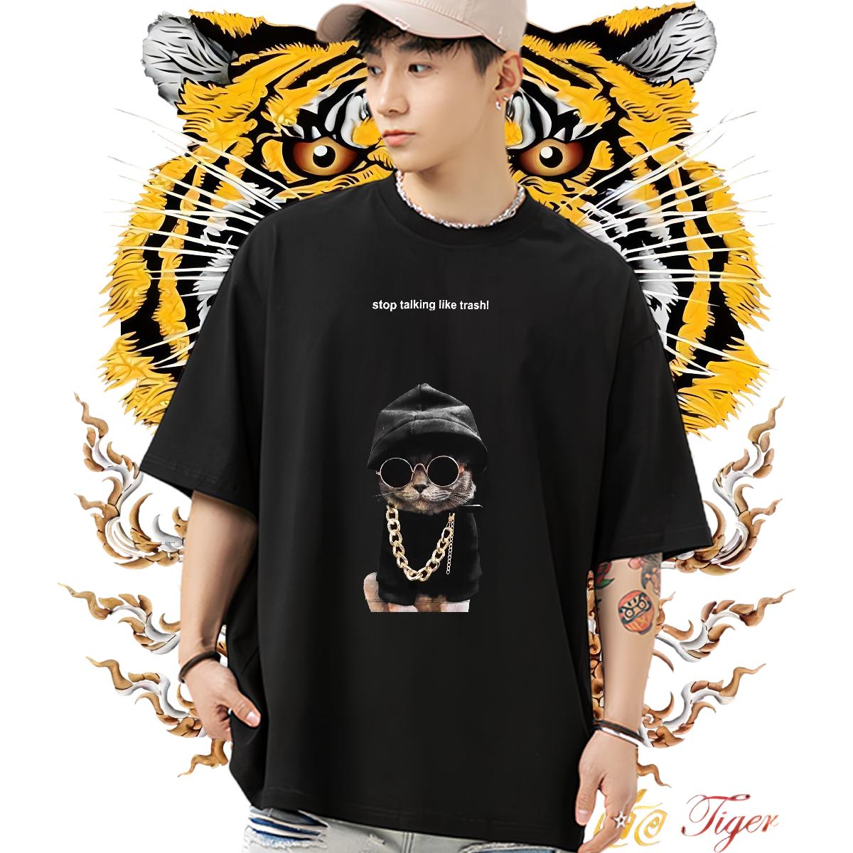 DIY Customized T-Shirts Short Sleeve Cotton O-Neck Street wear Hip Hop Tshirt for Man Woman Plus Size Custom Loose Tops