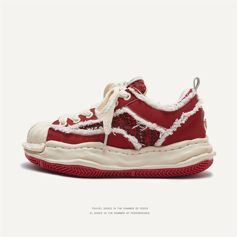Of Ddmysports Year The Loong Red Street Bread Thick Soled Igh Rise Board Men And Women S Same Style Couple Fashion Shoes Outdoor ame tyle hoes