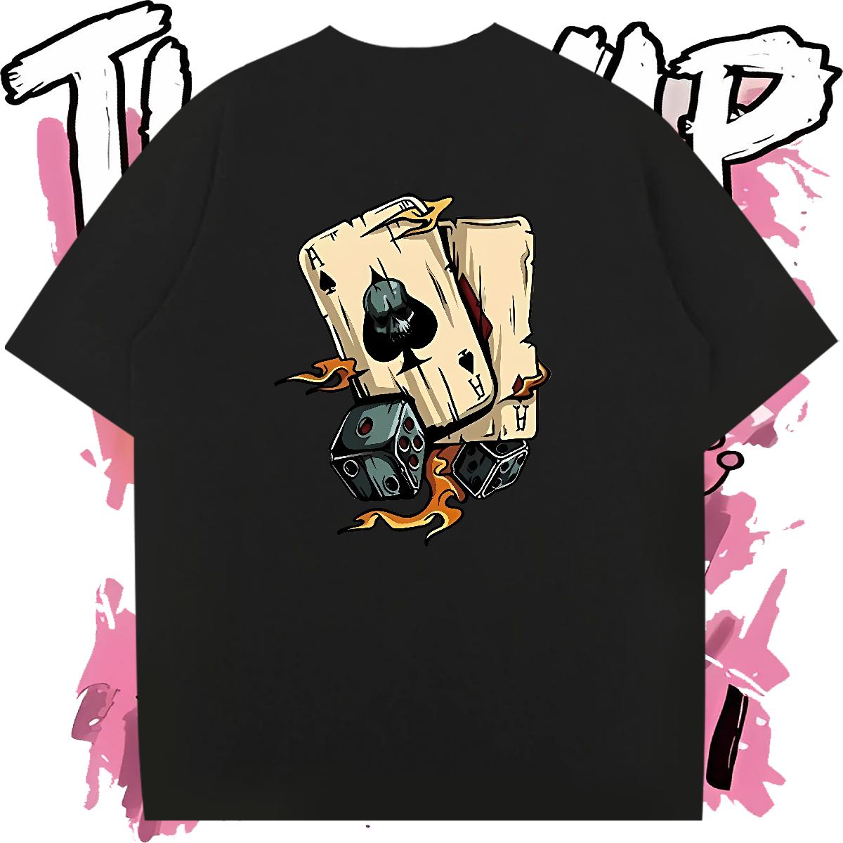2024 New T-Shirts Cartoon Print Tshirts Street Casual Cotton Breathable Short Sleeve Loose Fit Tops Shirt
