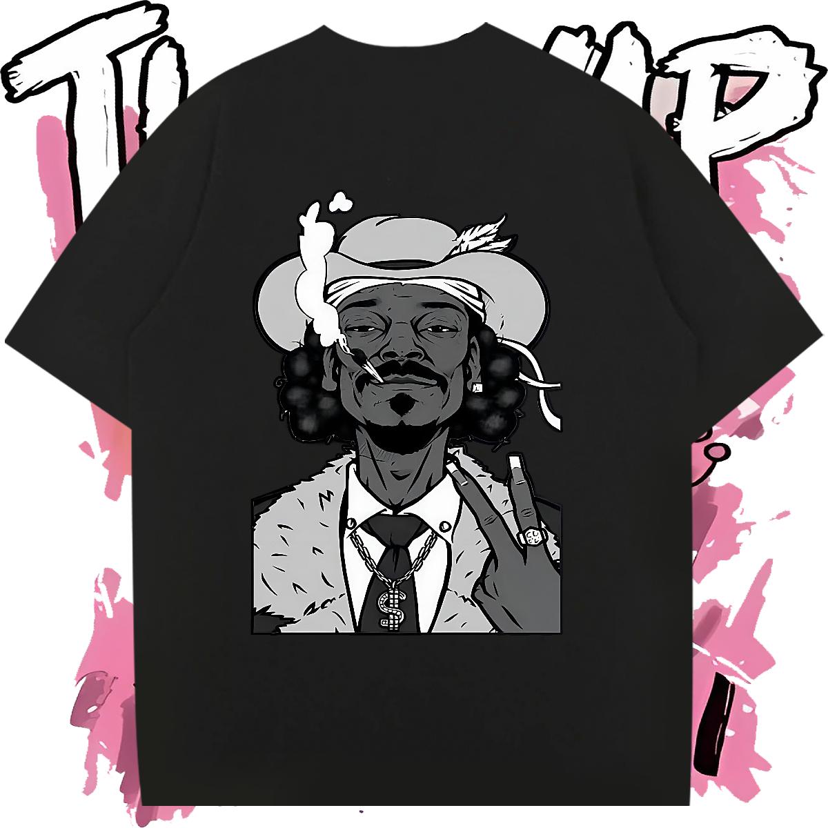 Popular T-Shirts for Men Cotton O Neck Short Sleeves Casual Beach Tshirts Cartoon Print 2024 New Polos