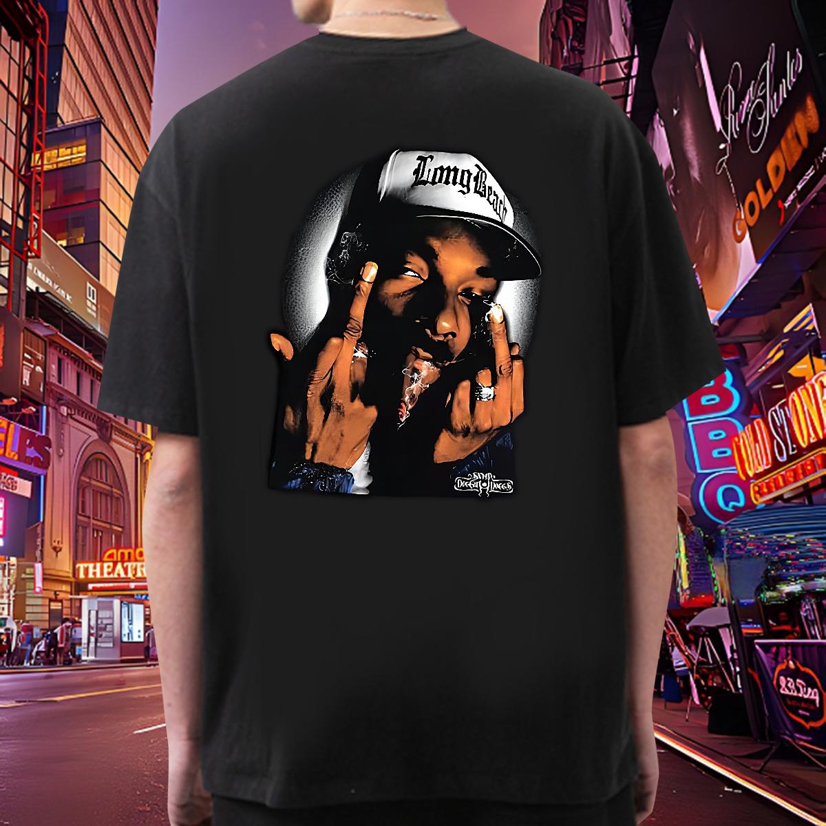 Classic Man T Shirts Crew Neck Cotton Breathable Anime Printing Street Men Clothes T-Shirt DIY Printed New Top Tees