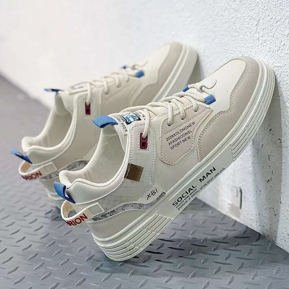 Ddmyoutdoor Mens Casual White Fashion Male Sneakers Flat Breathable Sports Running Shoes Pu Mascuo Outdoo Walking Atillas