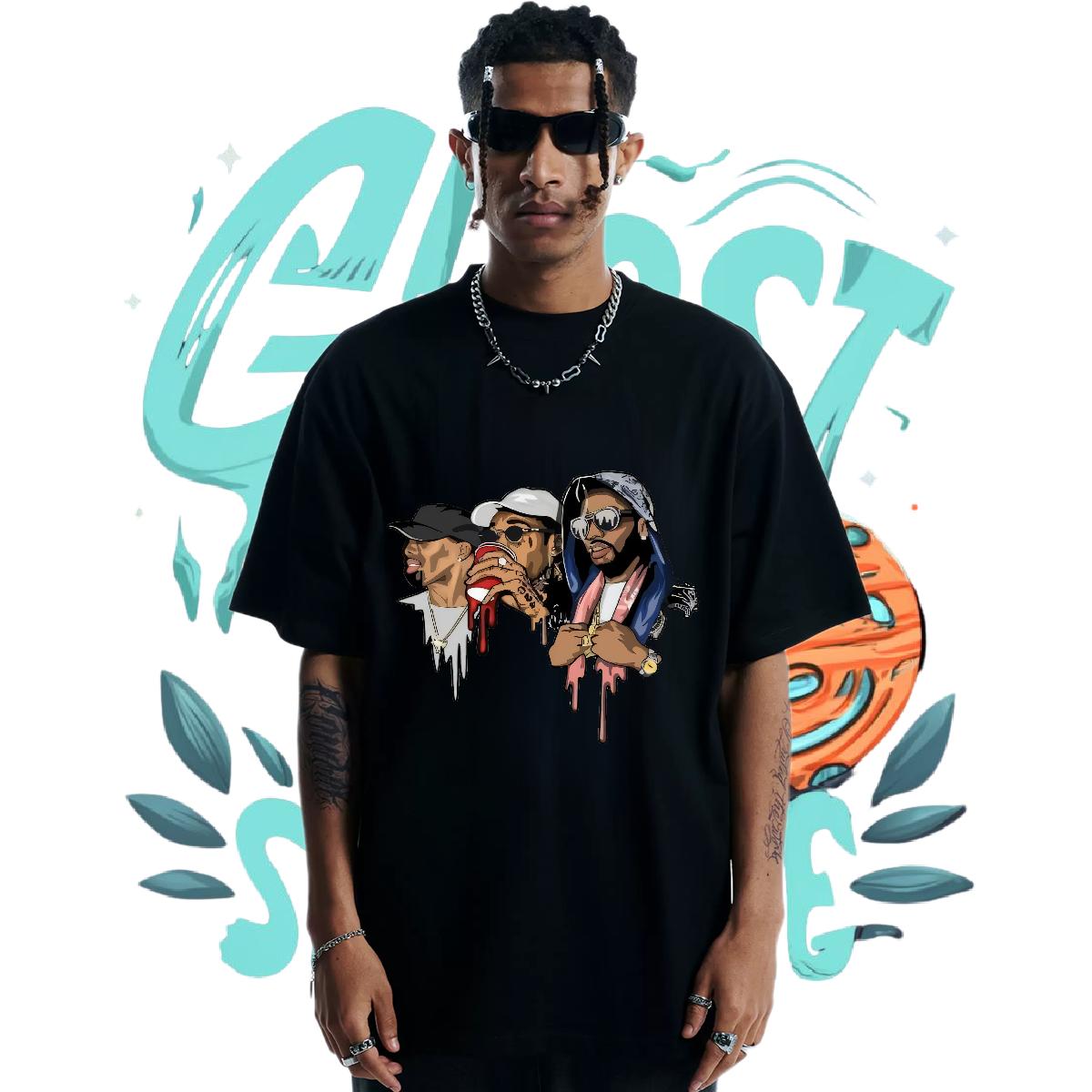 Soft Man T Shirts Sport Cotton Breathable Soft Men Clothes T-Shirt DIY Plus Size Cartoon Tops Tees