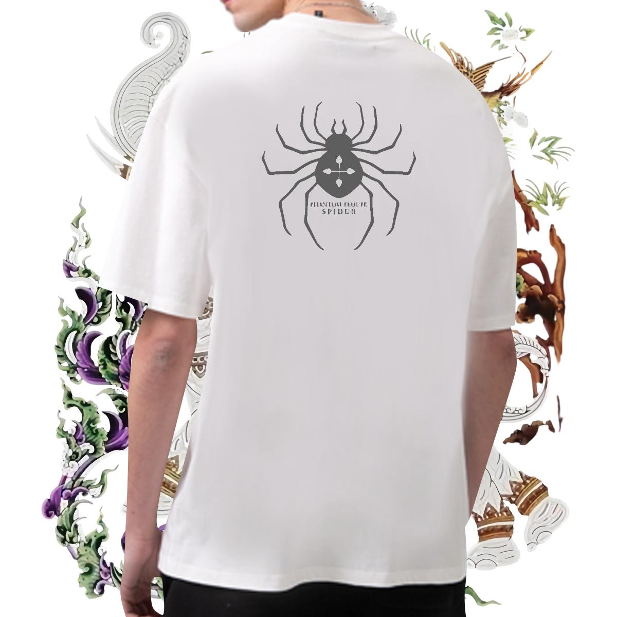 2024 New T shirt Black White High Street Hip Hop Tshirts Crew Neck Cotton Wholesale Polos