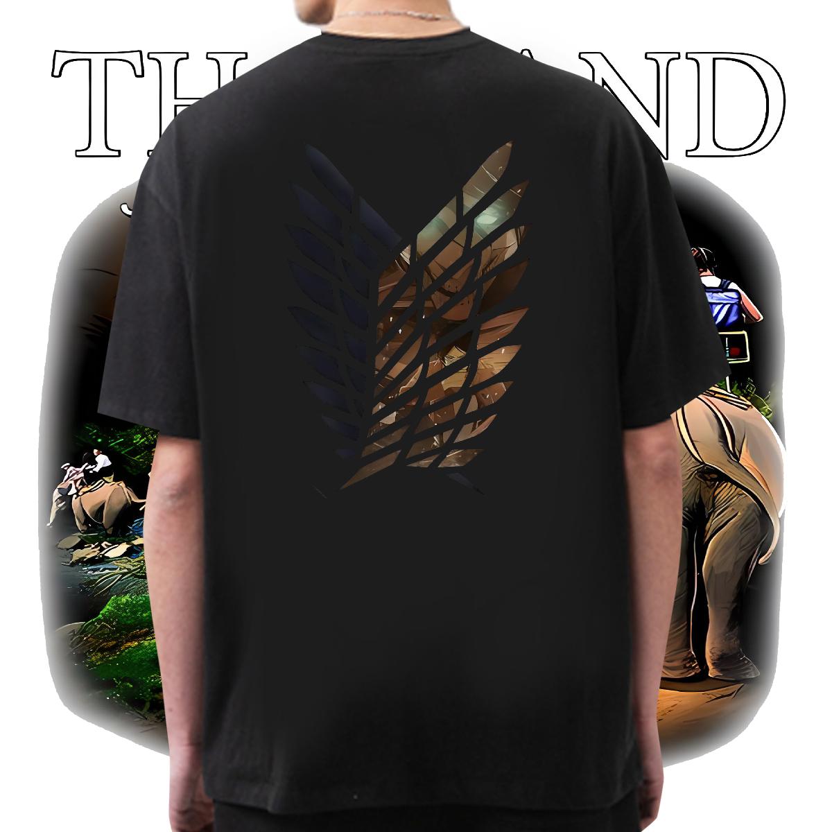 Wholesale T-Shirts for Men Cartoon Print Casual Daily Wear Men Tees Short sleeve Cotton Soft Wholesale Tees