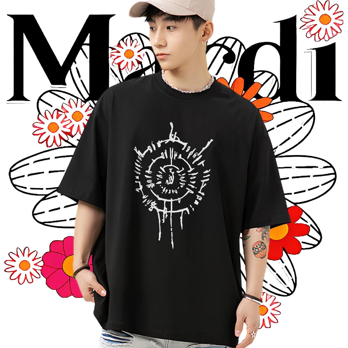 Unisex Mens T Shirts Street wear Hip Hop Short sleeve Cotton Soft Mens Tshirts Designer Fashion Custom Print Oversized Tops