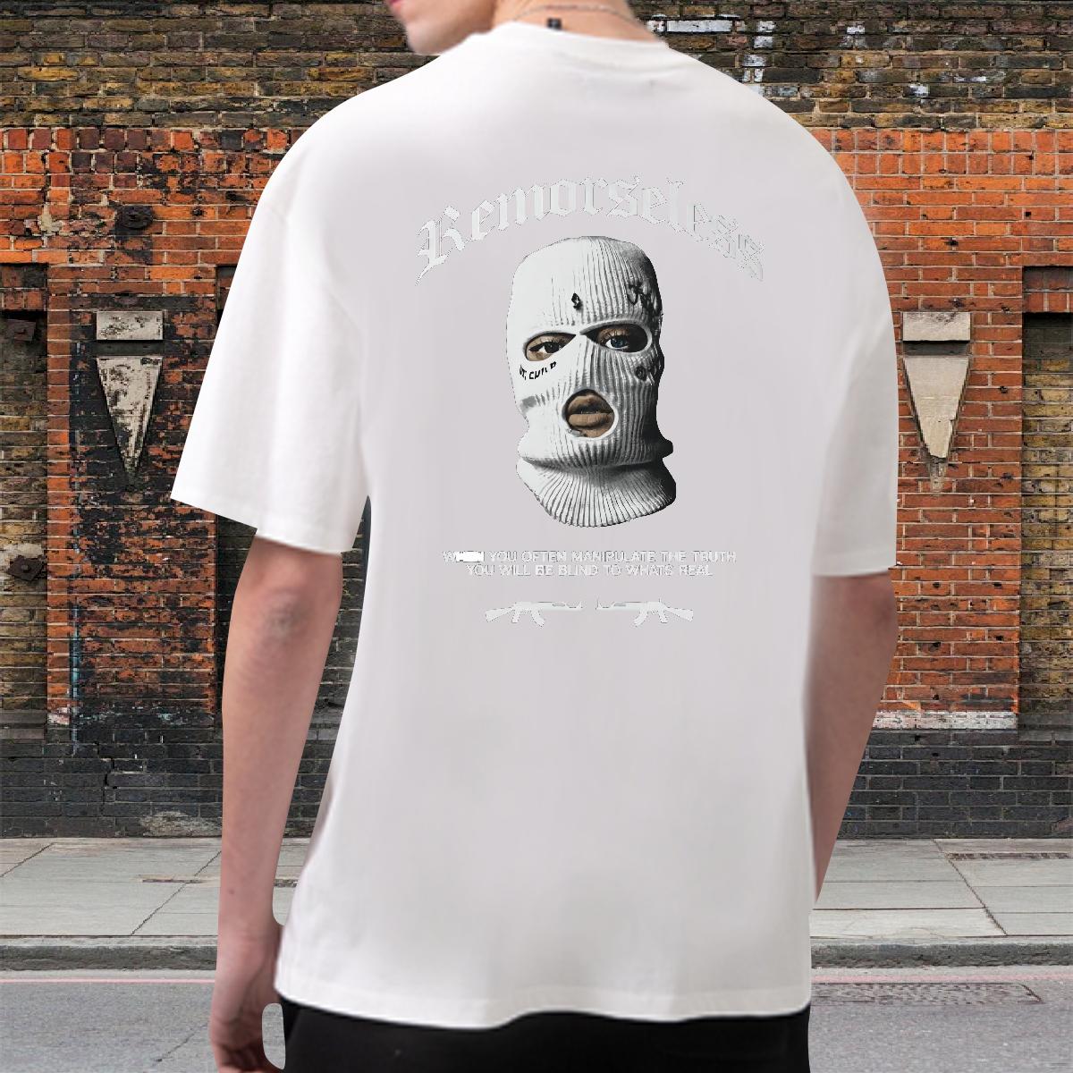 Loose Men T Shirts Cotton Breathable Street Casual Men Clothes T-Shirt Cartoon Printing S-3XL Classic Casual Polos