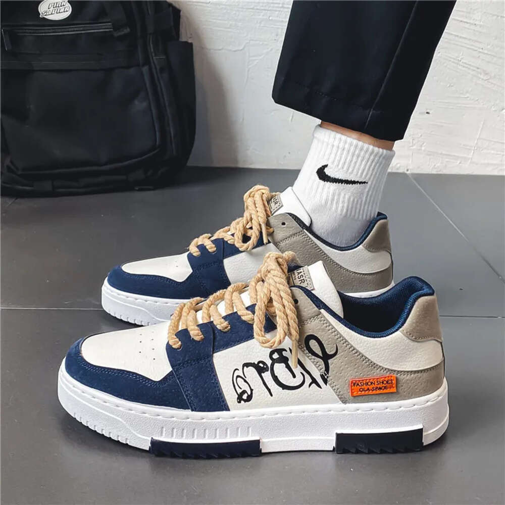 Men Fashion Sneakers Casual Skate Low Top 2023 Spring Autumn Lightweight Shoes for Male 53833