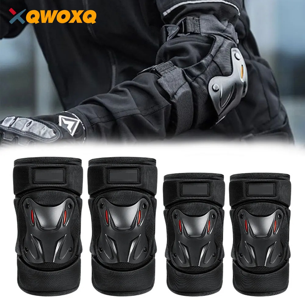1 Pair Elbow Support Protective Motorbike Kneepads Motocross Motorcycle Knee Pads Riding Protector Racing Guards Protection Set 240522