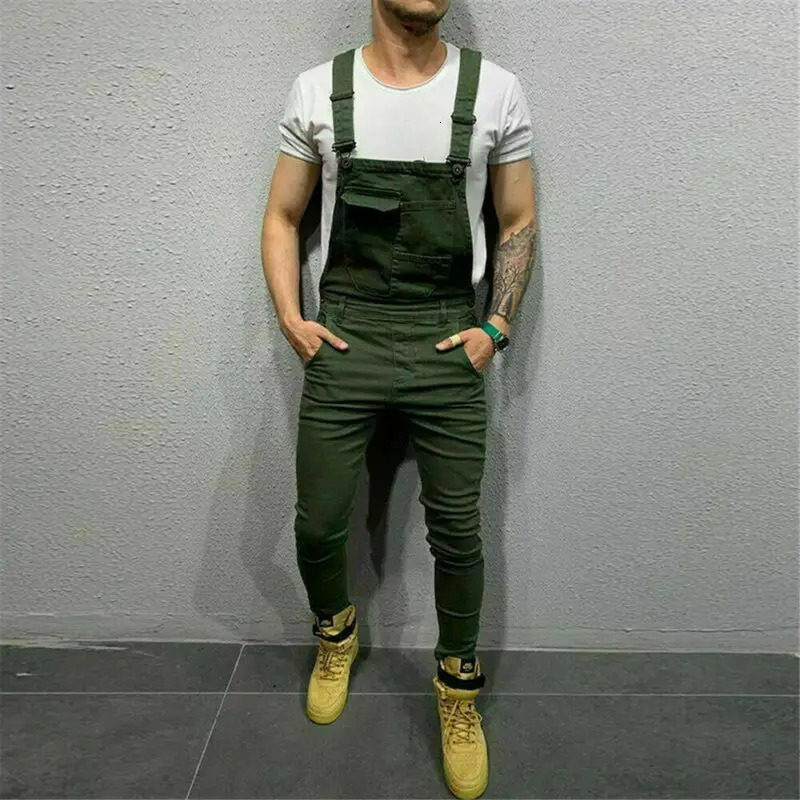 Mens Denim Jeans Overalls Dungarees Bib Jumpsuits Pants Playsuit Trousers 240521