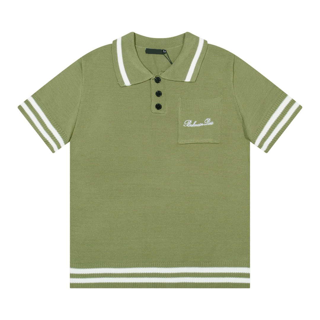 Men's Plus Tees & Polos Round neck embroidered and printed polar style summer wear with street pure cotton 2435g58