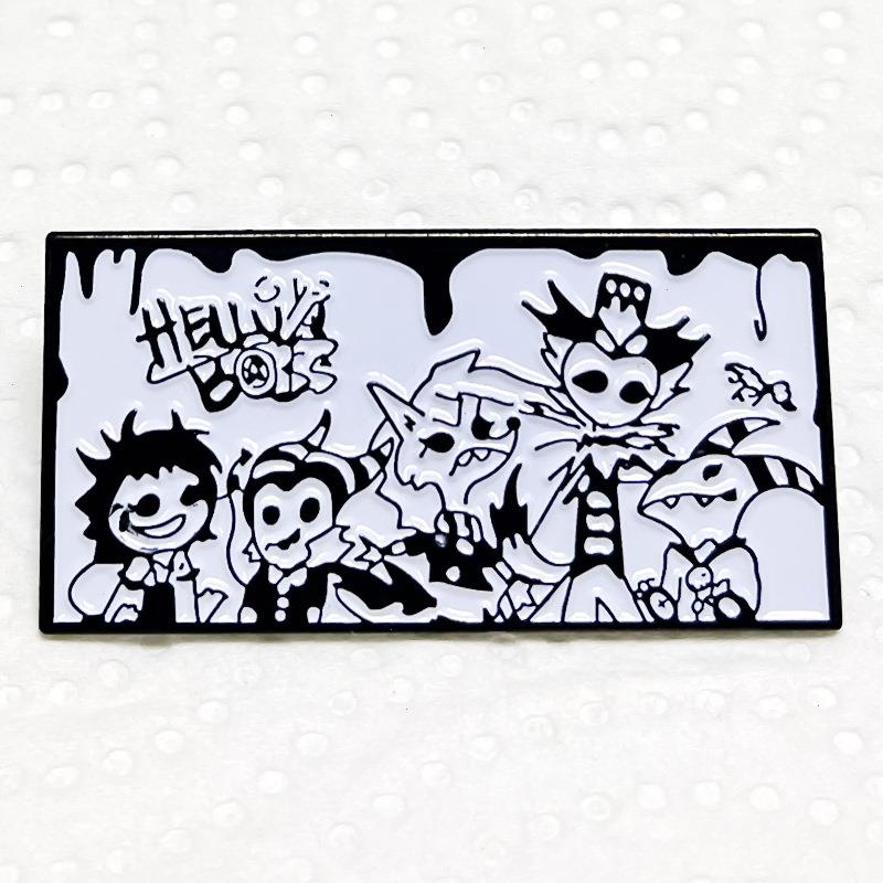 Hazbin Hotel pin Cute Anime Movies Games Hard Enamel Pins Collect Metal Cartoon Brooch Backpack Hat Bag Collar Lapel Badges