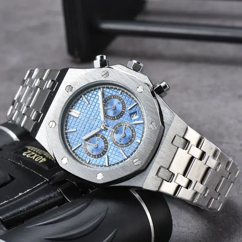 AP Wrist Watches for Men 2024 New Mens Watches All Dial Work Quartz Watch High Quality Top Luxury Brand Chronograph Clock watch band Men Fashion G003