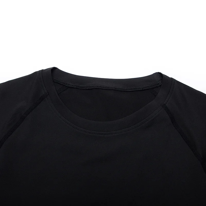 Summer Running T-Shirt Men Short Sleeve Compression Shirt Gym Sports Top White Black Quick Dry Breathable MMA Fitness Clothing 240601