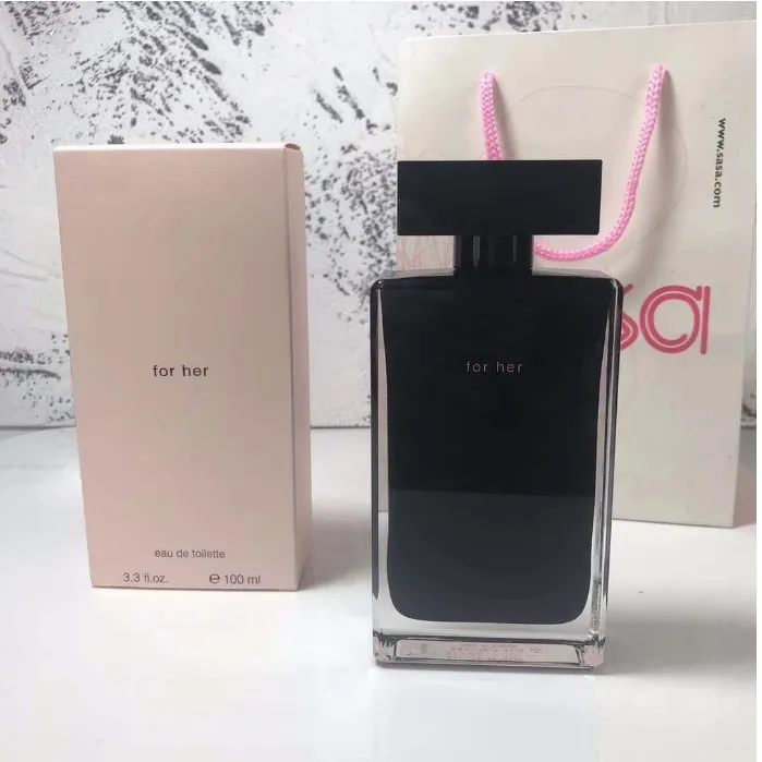 New Luxury Woman Narciso Fragrance Musc Noir 100ml 3.4 FL.OZ EAU De Parfum Spray Long Lasting Smell EDP Sweet Floral Scents Perfumes Women Cologn