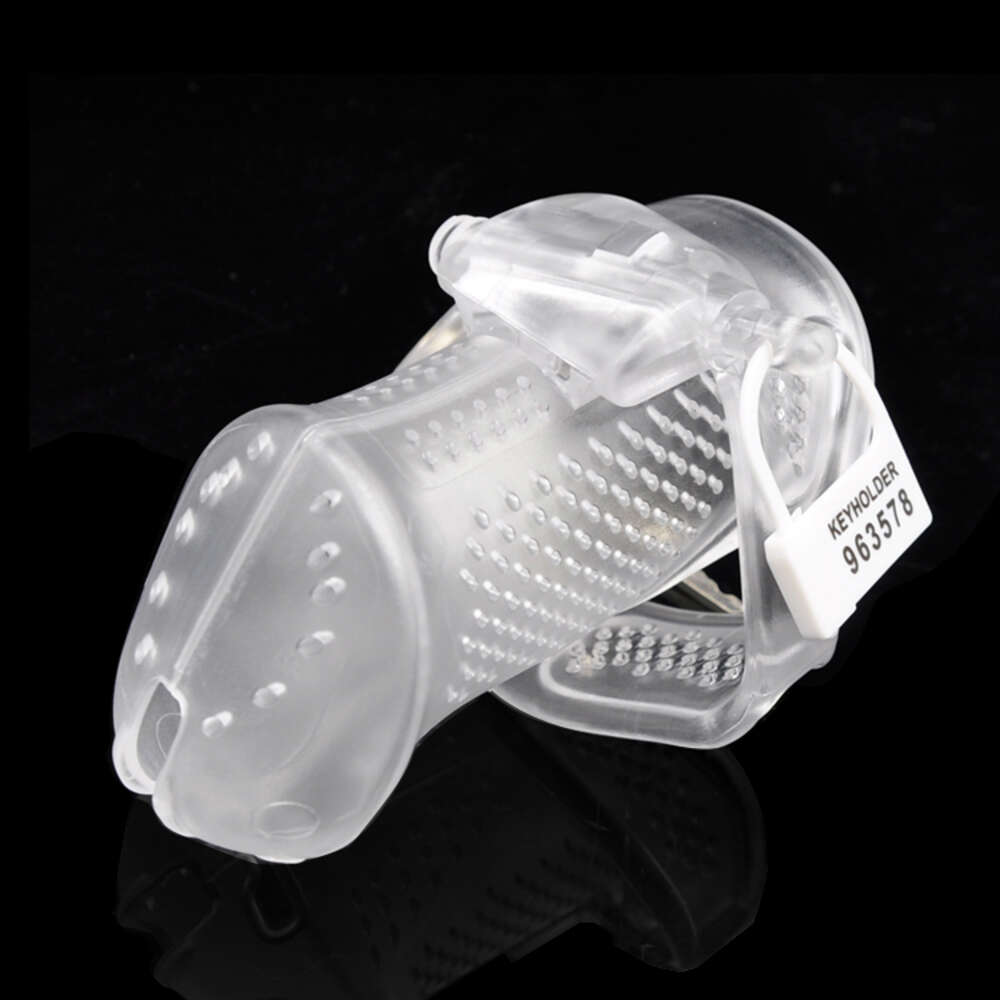 Silicone Soft Male Chastity Device Barbed Cock Cage Penis Lock Chastity Belt Penis Rings Fetish Slave Sex Toys For Men