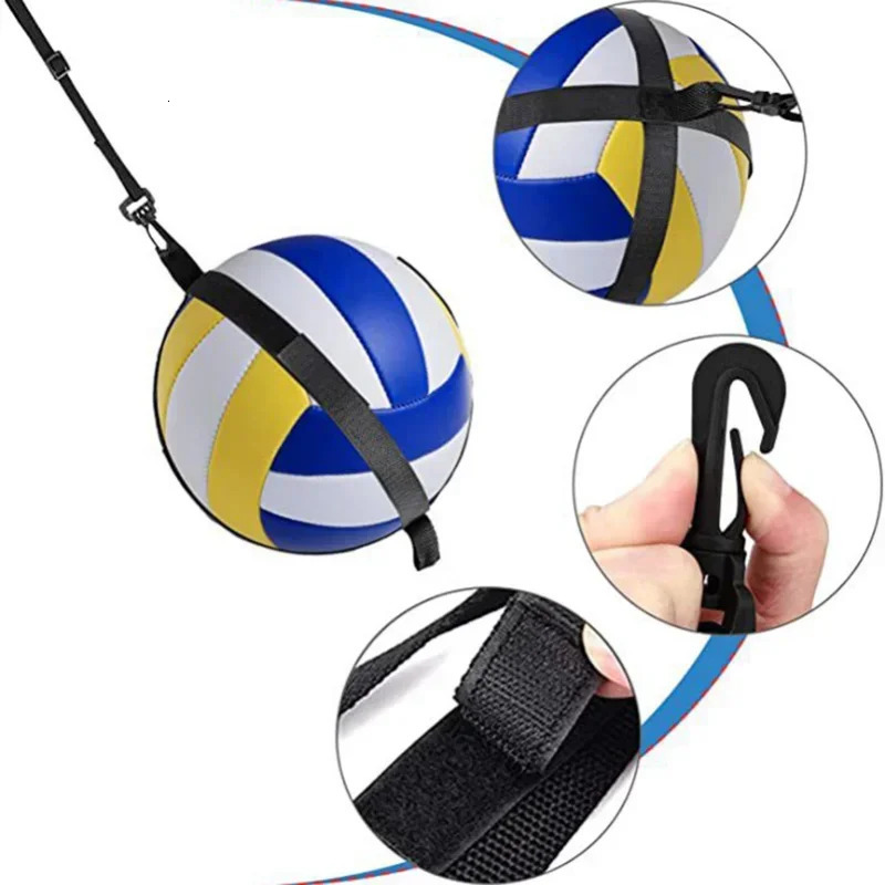 1pcs Practical Assistant Wear-resistant Flexible Volleyball Practice Trainer for Exercise Volleyball Trainer Volleyball Belt 240510