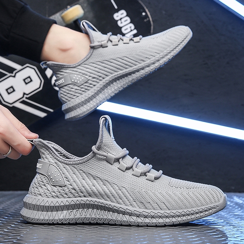 summer Running men's new sports breathable stripes wear-resistant fashion casual shoes free shipping Lhshoe