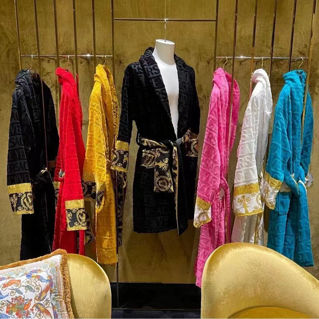 For Men And Women Sleep Unisex Man Cotton 2025 New Model Sleepwear Night Highquality Bathrobe Brand Designer Robe Breathable Elegr Size S-3x