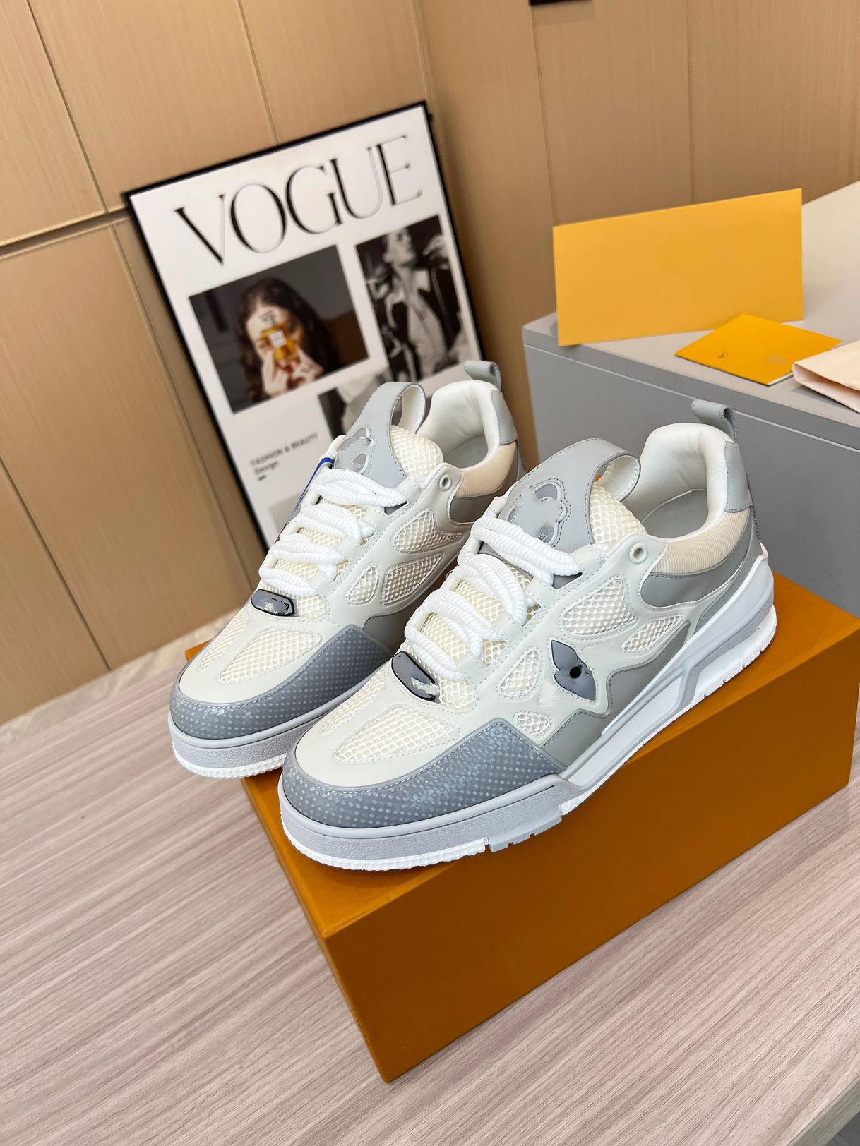 Designer Fashion Trainer sneaker intage Casual Shoes Virgils alligator-emed black Grey Brown White Green calf leather French Ablohs Mens Shoe KPex6002