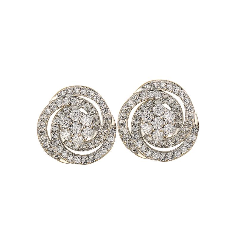 Rulalei 2024 Elegant Sterg Sier Stud Earrings with Lab Moissanite Zircon 4