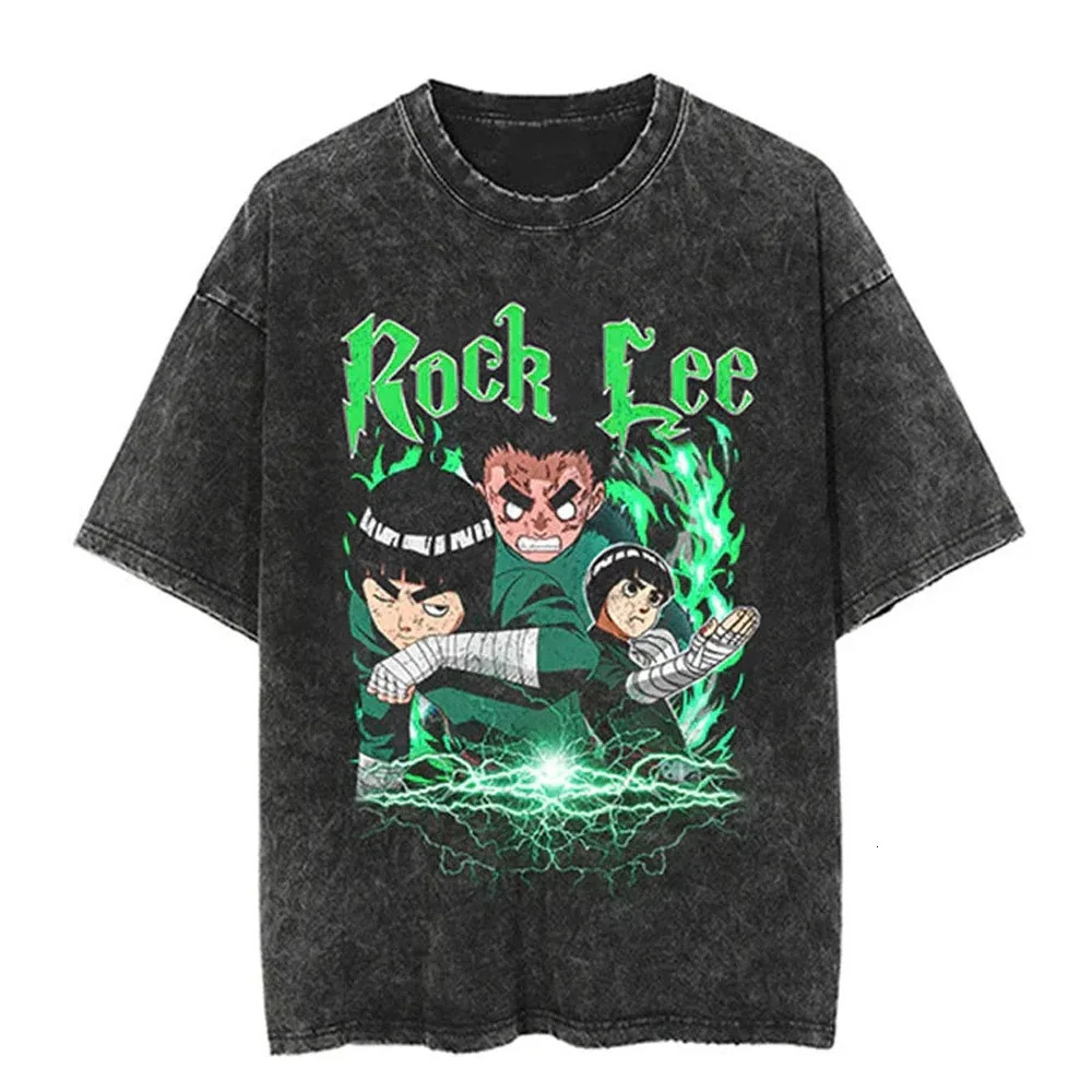 Anime Clithes Summer Dragon Print T Shirt Men Vintage Washed Tshirt Short Sleeve Cotton Tops Tees Harajuku Hip Hop Streetwear 240601