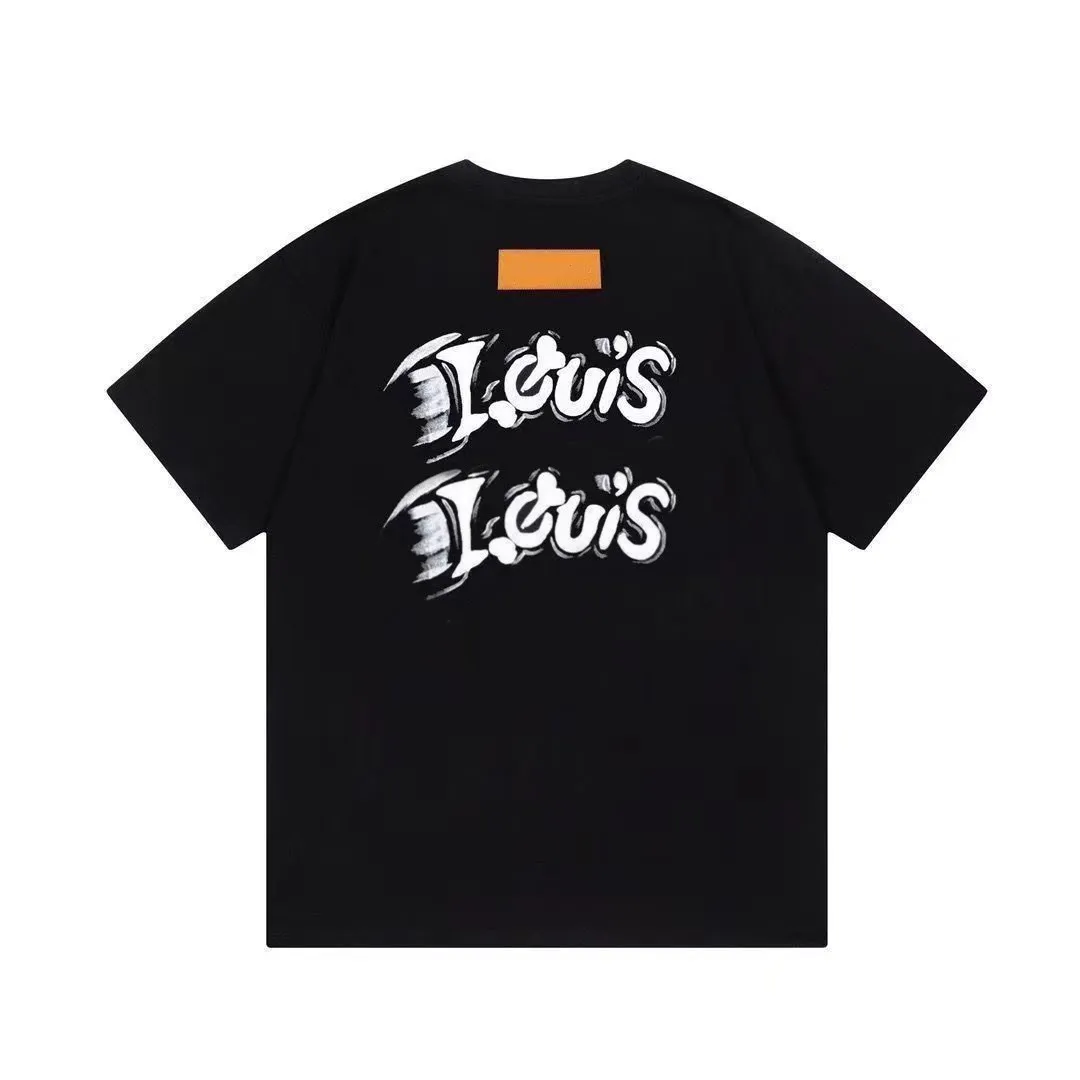 Designer T Shirts Mens T-Shirts Luxury Tee Thick Cotton Printed Short Sleeve Mens Tops Streetwear Loose Design casual fashion short sleeved T-shirt 3XL