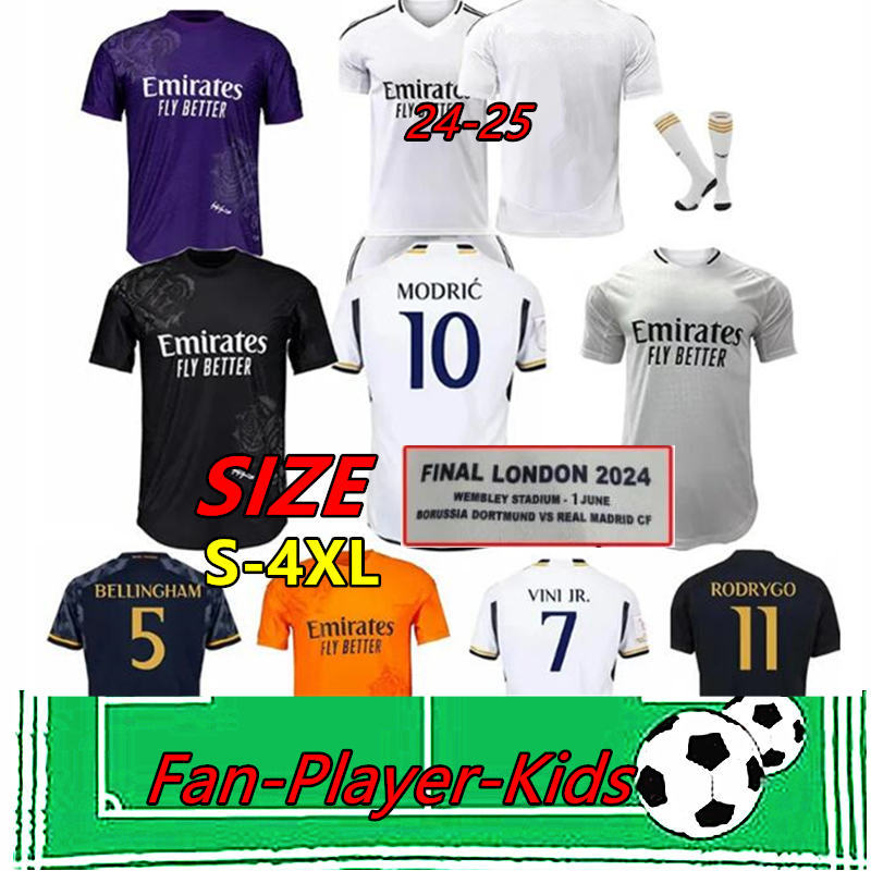 S-4XL 23 24 25 BELLINGHAM soccer Jerseys reAL MaDRIdS 2023 VINI JR MBAPPE CAMAVINGA RODRYGO RUDIGER MODRIC KROOS TCHOUAMENI VALVERDE MEN KIDS shirt uniforms 888