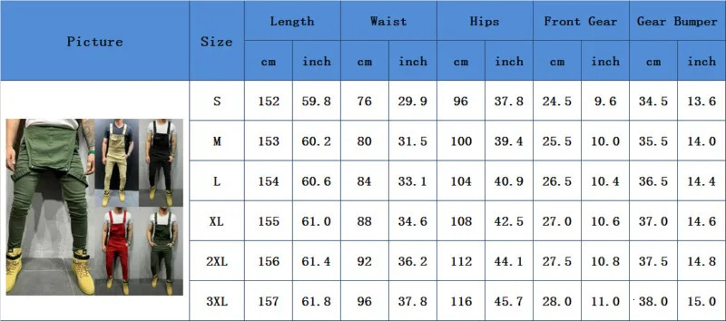 Mens Denim Jeans Overalls Dungarees Bib Jumpsuits Pants Playsuit Trousers 240521
