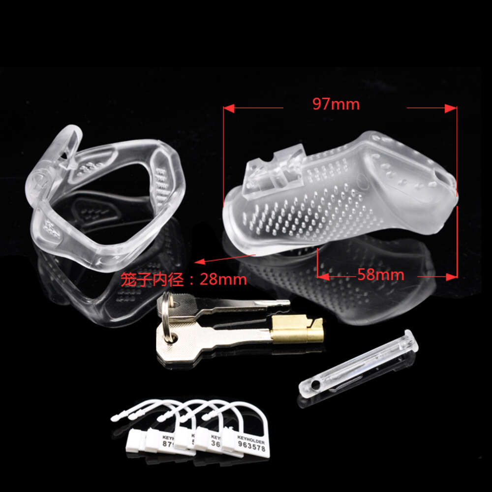 Silicone Soft Male Chastity Device Barbed Cock Cage Penis Lock Chastity Belt Penis Rings Fetish Slave Sex Toys For Men