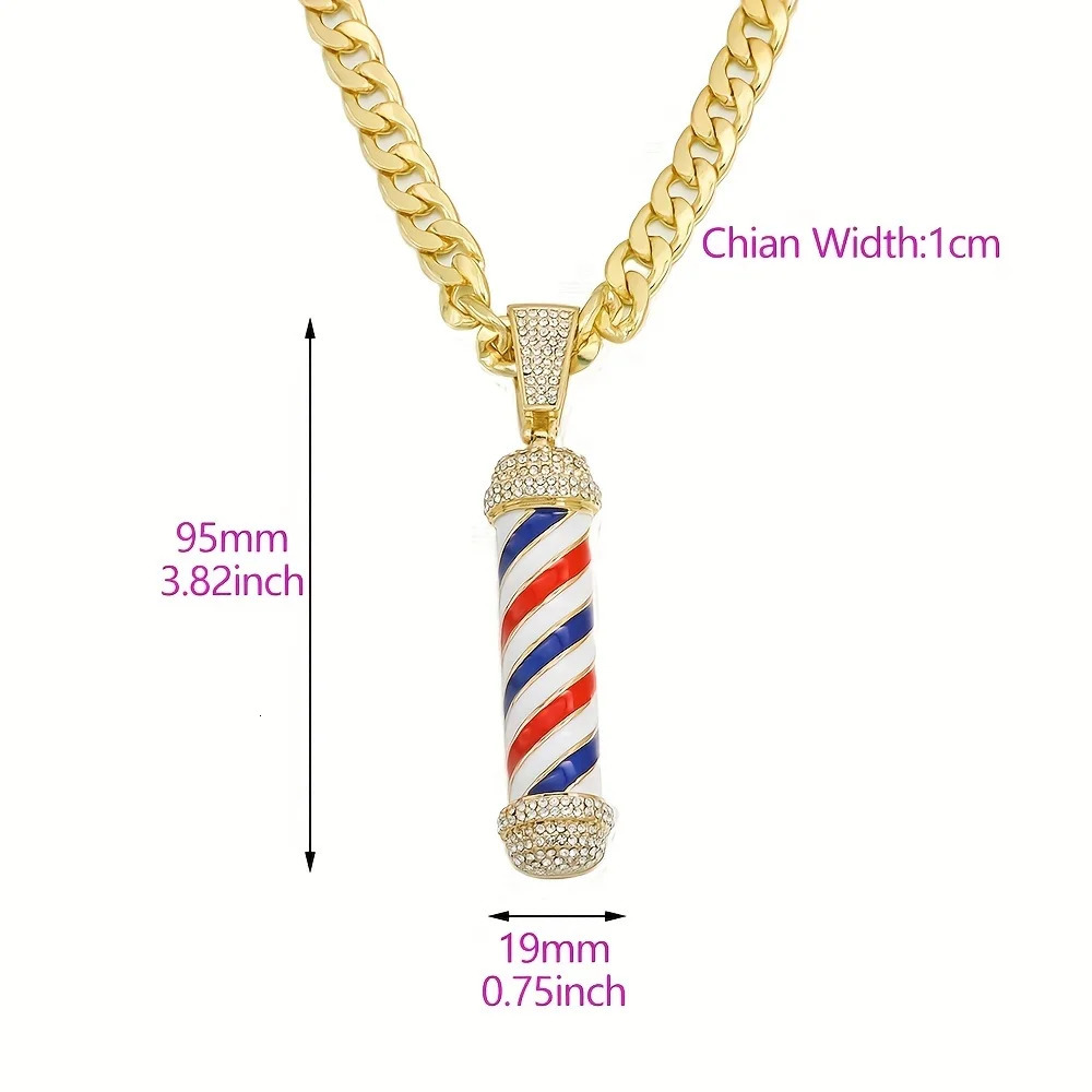 Hip hop Skull Cross Letter Pendant Cuban Link Chain Necklace Men Iced Out Fashion Full Rhinestone Necklaces Jewelry Wholesale 240531