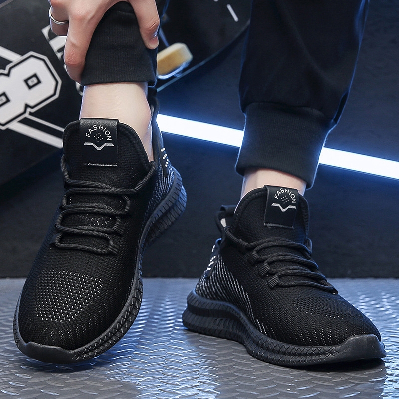 summer Running men's new sports breathable stripes wear-resistant fashion casual shoes free shipping Lhshoe