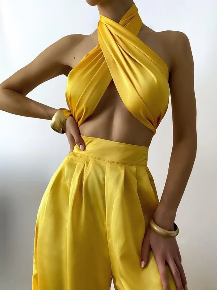 Kesiachiccly Sexy Bodycon Rompers Womens Jumpsuit Workout Active Wear Sleeveless Summer Satin Jumpsuits Skinny Fashion 240601