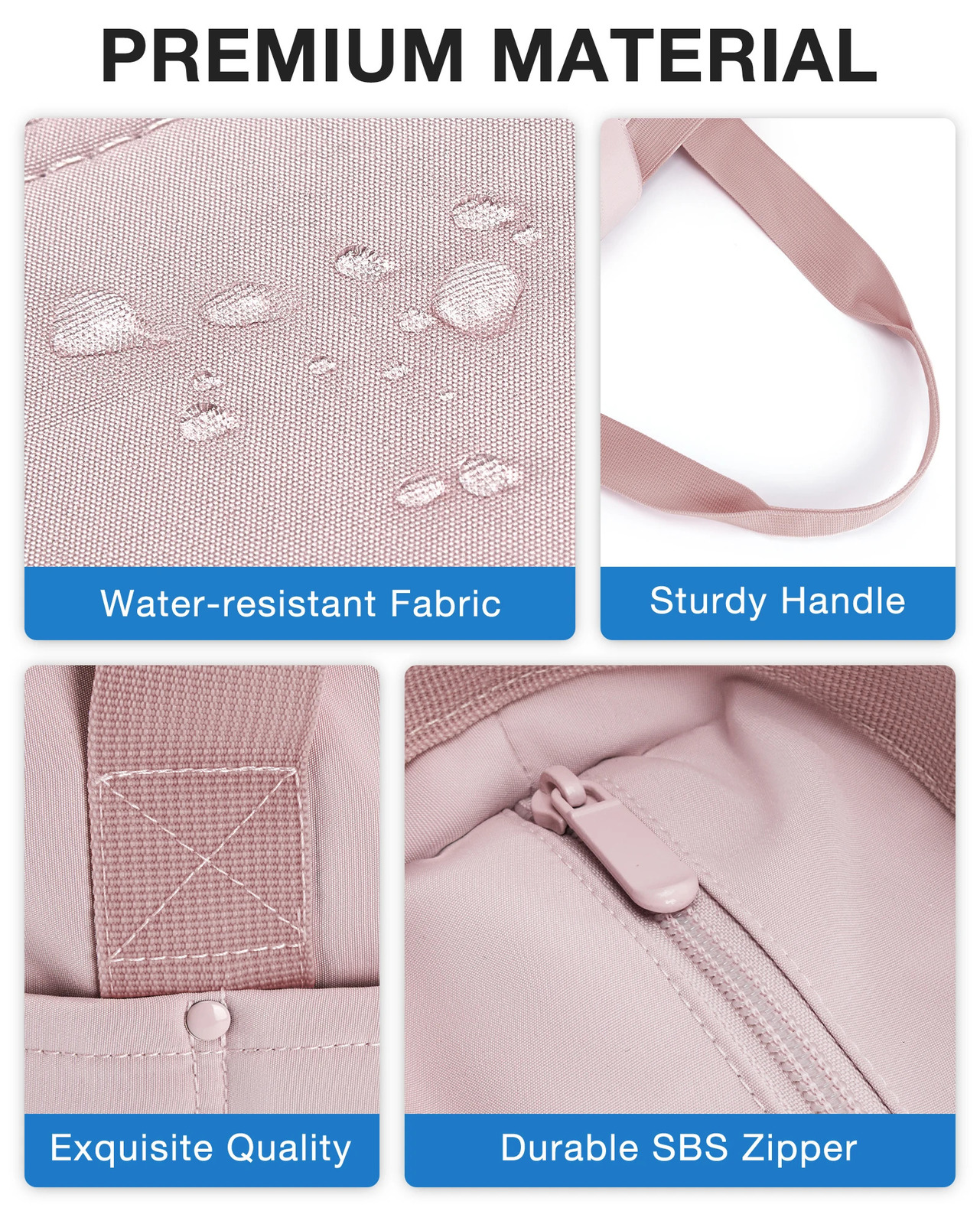 BAGSMART Large Capacity Tote Bags for Women Waterproof Foldable Beach Bag Shoulder College University Gym Shopping 240520