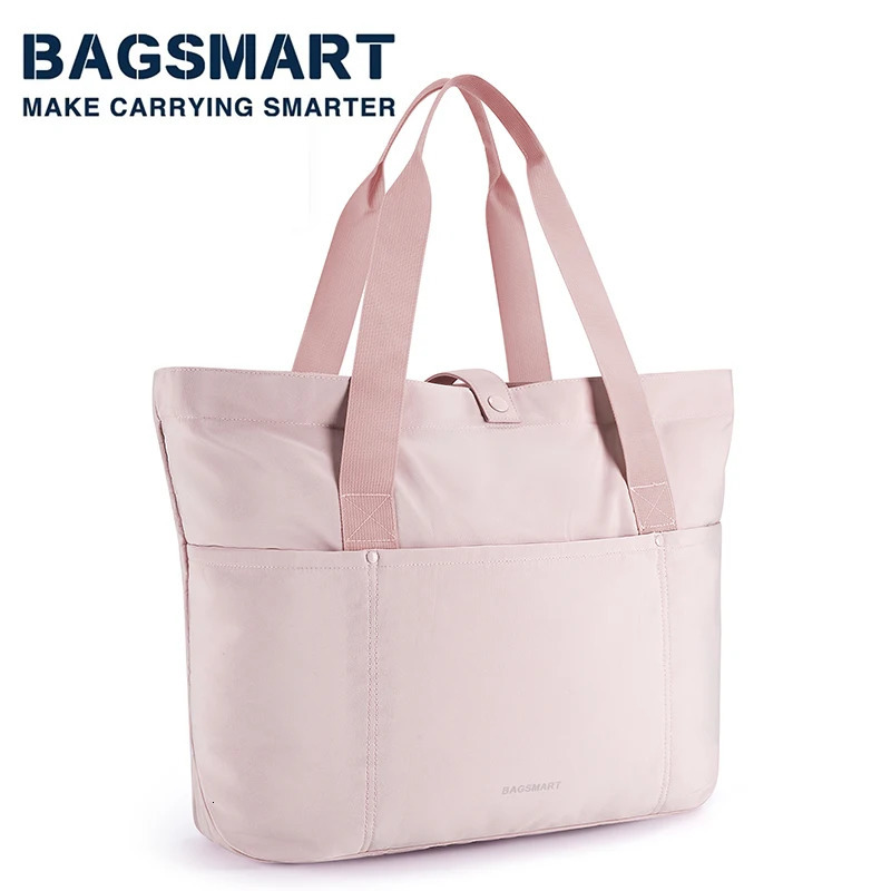 BAGSMART Large Capacity Tote Bags for Women Waterproof Foldable Beach Bag Shoulder College University Gym Shopping 240520