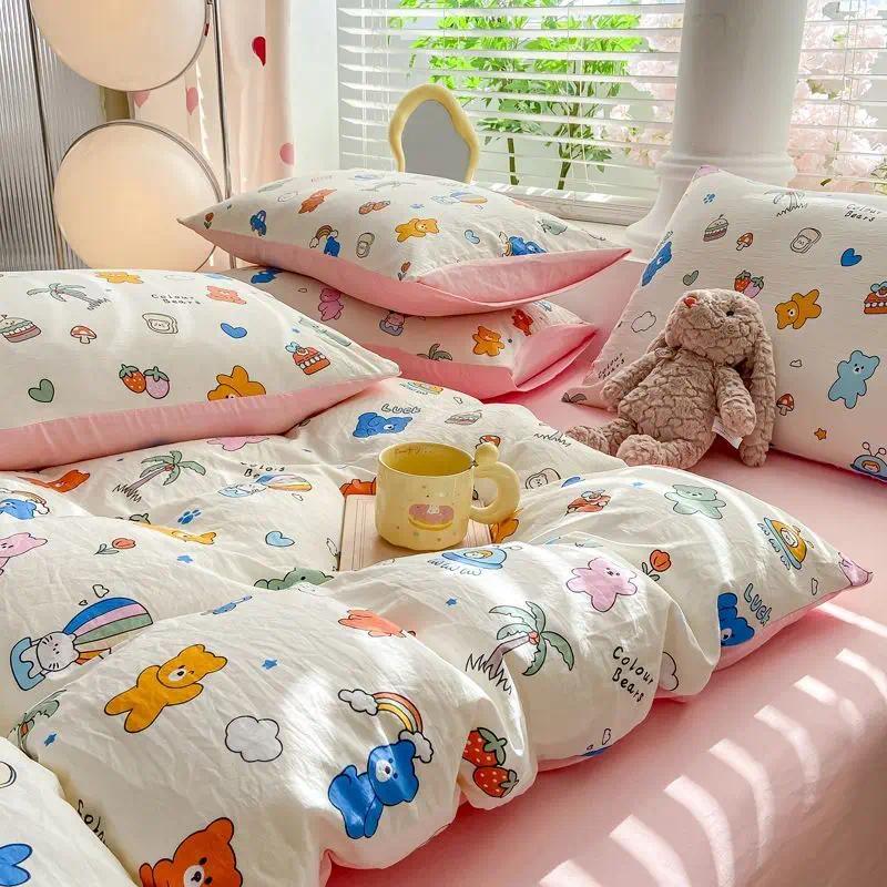 Bedding Sets 2024 Set Of Four Machine Washable Duvet Cover A Printed Available In All Seasons Home Textile Products