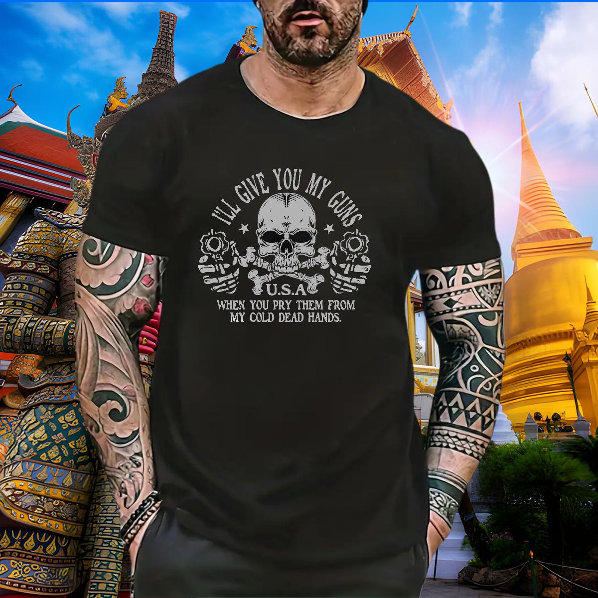 Wholesale T-Shirts for Men Custom Print Plus Size Men Tees Casual Crew Neck Cotton Soft Tops Shirt