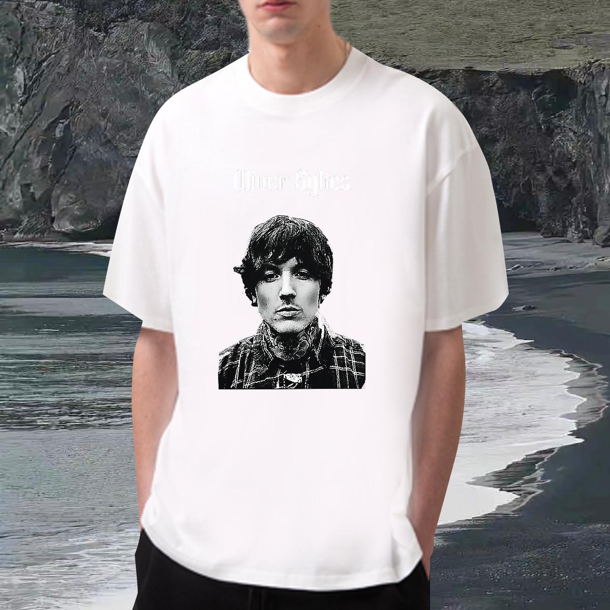 Fashion T-Shirts for Men Graphic Spring Summer Men Tops Tees 180g Cotton Loose Fit Tops Tees