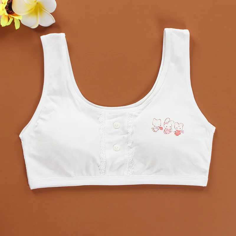 Camisole Camisole Girls Training Bras s Soft Underwear Girls Accessories Breathable ren Bras for Teen Girl 8-16Y Underwear Puberty WX5.31
