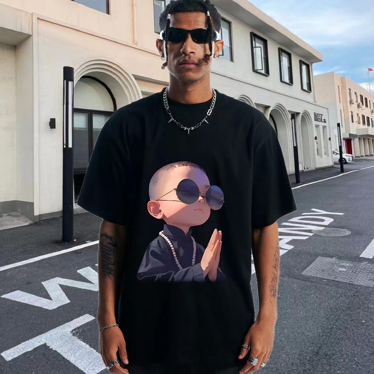Custom Men T Shirts Custom Men Tshirts Hip Hop Street Cotton Breathable Soft Loose Fit Tops Tees