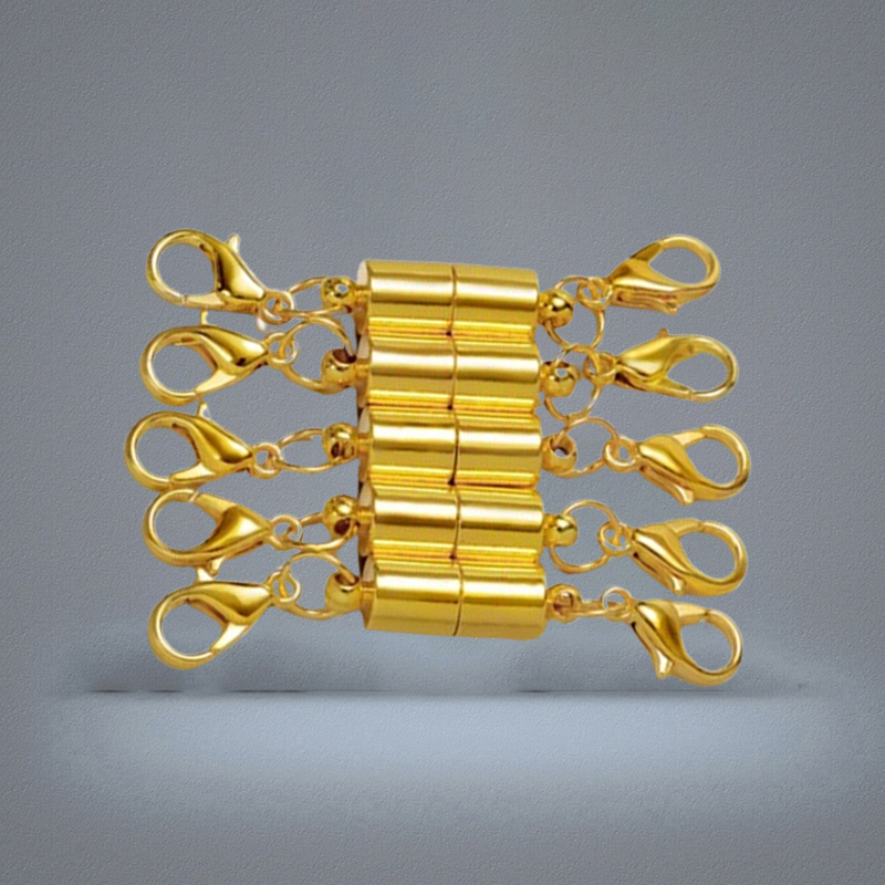 Newest SilverGold Plated Magnetic Magnet Necklace Clasps Cylinder Shaped Clasps For Necklace Bracelet Jewelry Diy 319C3