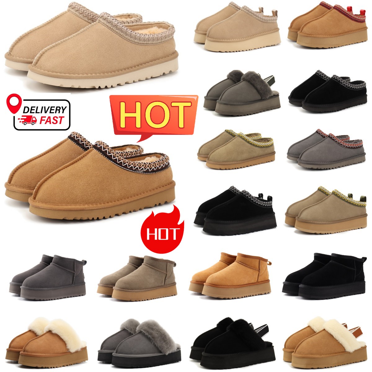 Designer Australia Boots Snow Tazz Slippers Tasman Slippers Mens Womens Clog Ultra Mini Boot Platform Shoes Chaussures Chaussures Slipper Austral