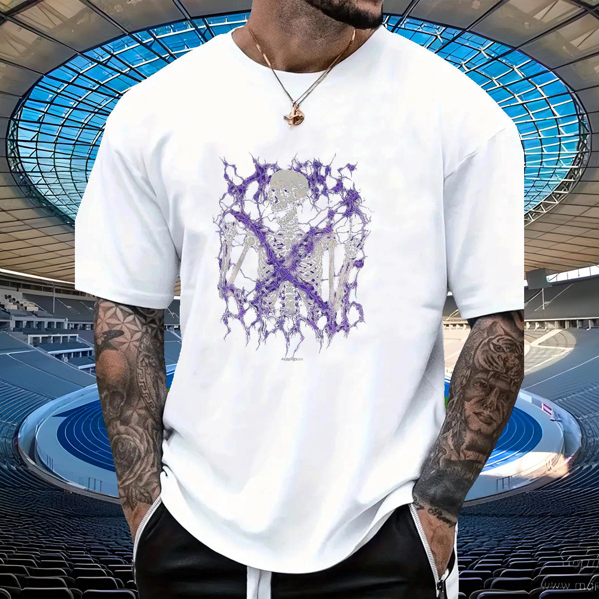 Cool Men T Shirts Cotton Breathable Short Sleeve High Street Hip Hop Men Tshirts Customized Print Brand Tops Shirt